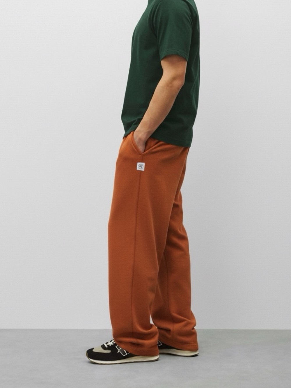 Reigning Champ Midweight Terry Sweatpants Rust Orange XS